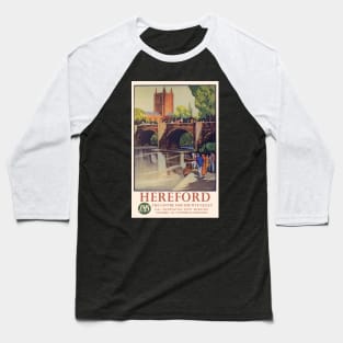 Vintage LMS Travel Poster for Hereford Baseball T-Shirt